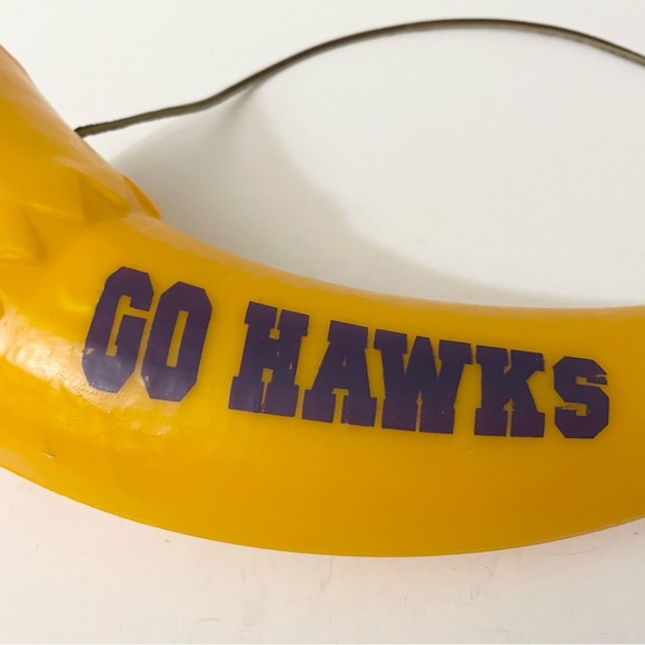 Yellow Go Hawks Horn Megaphone - Picture 2 of 16